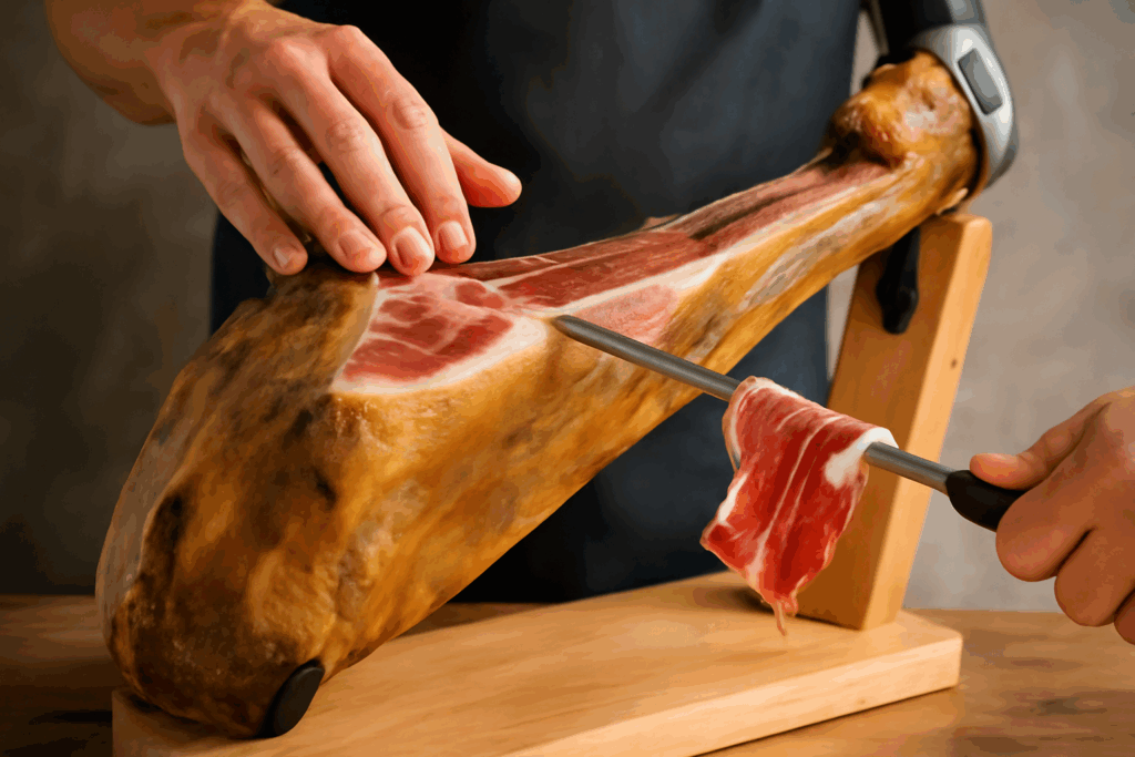 corte de jamón